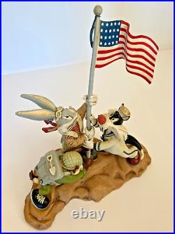 Extremely Rare! Looney Tunes Bugs Bunny Iwo Jima Victory Big Figurine Statue