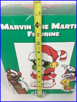 Extremely Rare Looney Tunes Marvin The Martian Big Christmas Figurine Statue IOB