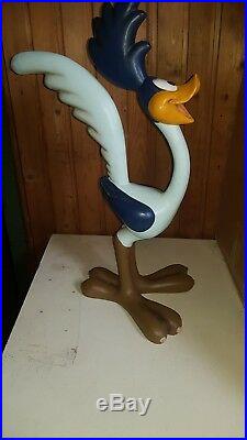 Extremely Rare! Looney Tunes Road Runner Standing Big Figurine Statue Marked