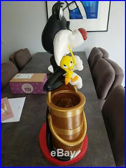 Extremely Rare! Looney Tunes Sylvester and Tweety Umbrella Stand Big Fig Statue