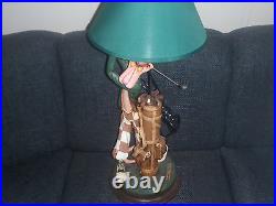 Extremely Rare! Pink Panther Golfing Big Figurine Lamp Statue