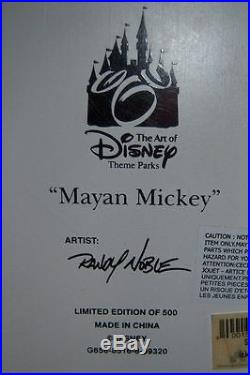 Extremely Rare! Walt Disney Mickey Mouse Aztec Maya Indian LE of 500 Big Statue