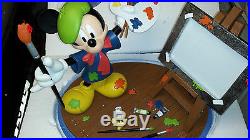 Extremely Rare! Walt Disney Mickey Mouse as Painter Big Figurine Statue
