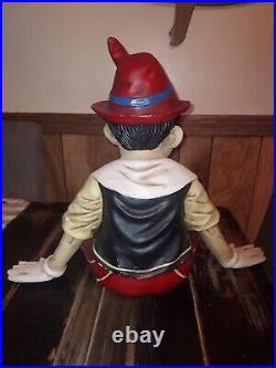 Extremely Rare! Walt Disney Pinocchio Sitting Big Fig Statue