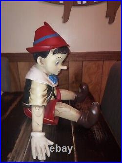 Extremely Rare! Walt Disney Pinocchio Sitting Big Fig Statue