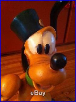 Extremely Rare! Walt Disney Pluto as Mailman Big Old Polyester Figurine Statue