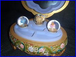 Extremely Rare! Walt Disney Princess Music Box Big Figurine Statue Globe