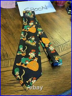 Extremely Rare! Walt Disney Scrooge McDuck with Big Money Bag Collectors Tie