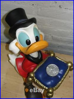Extremely Rare! Walt Disney Scrooge McDuck with First Lucky Cent Big Fig Statue