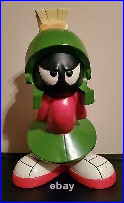 Extremely Rare! Warner Bros Looney Tunes Marvin the Martian Big Figurine Statue