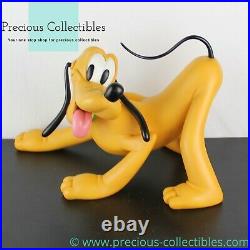 Extremely rare! Happy Pluto. Big figurine. Walt Disney statue