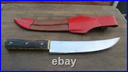 FINEST Vintage PIC Germany Big Game Carbon Steel Hunting Knife withStag VERY RARE