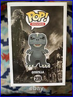 Funko Big 6 POP! Movies Godzilla 239 Rare Signed By Brian Mariotti PROTECTOR