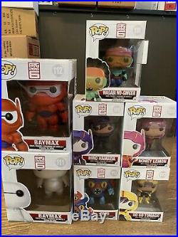 Funko POP! Disney Big Hero 6 Lot Of 7 Vaulted And Rare Collection