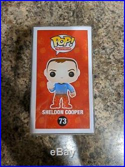 Funko Pop! Big Bang Theory Sheldon Cooper (Star Trek) #73 Rare WithPop Protector