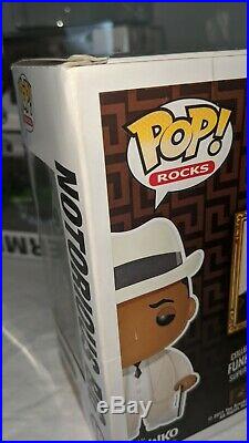 Funko Pop Rocks Notorious B. I. G. Damaged Rare Vaulted With Protector #18