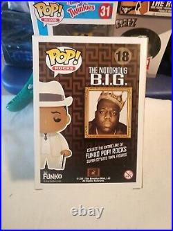 Funko Pop! Rocks The Notorious B. I. G. Notorious BIG 18 Vinyl Rare Authentic