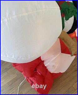 Gemmy Christmas Lighthouse Inflatable Airblown Snowman Rotating Beacon Rare