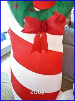 Gemmy Christmas Lighthouse Inflatable Airblown Snowman Rotating Beacon Rare