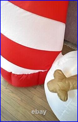 Gemmy Christmas Lighthouse Inflatable Airblown Snowman Rotating Beacon Rare