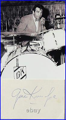 Gene Krupa Prominent Dummer Of American Jazz & Big Band Era Autograph''Rare'