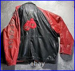 George Foreman Signature Collection GENUINE Leather Jacket RARE 4XT BOXING GREAT