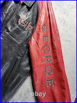 George Foreman Signature Collection GENUINE Leather Jacket RARE 4XT BOXING GREAT