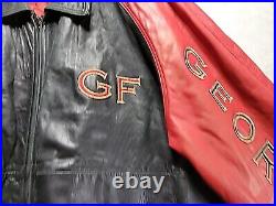 George Foreman Signature Collection GENUINE Leather Jacket RARE 4XT BOXING GREAT