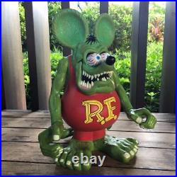 Green Red Rat Fink Coin Bank Ed Roth Rare Toys Big Daddy R. F. Action Figure