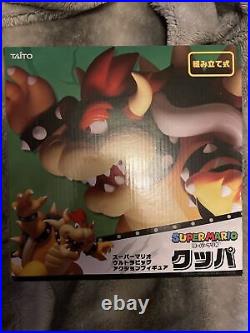 HTF RARE Taito Super Mario Big Action Figure Bowser Game Limited Toreba Japan