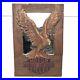 Harley Davidson Eagle Big Sign Wall Plaque Mirror Rare VTG 24 x 16 USA Made