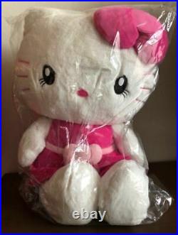 Hello Kitty USJ Limited BIG Plush Doll Pink Dress Sanrio Japan Rare New F/S