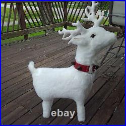 Hen House Joyce Ditz Designs White Christmas FOREST deer Big 38×26 Rare Tags