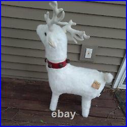 Hen House Joyce Ditz Designs White Christmas FOREST deer Big 38×26 Rare Tags