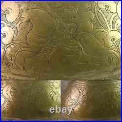Indian Big Water Pot Brass Rare Antique Animal Figurative collectible. G56-47