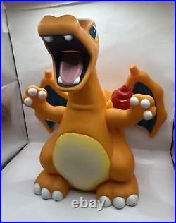 JP Pokemon Tomy Charizard Piggy Bank Coin Big Bank Figure 1997 Vintage Very Rare