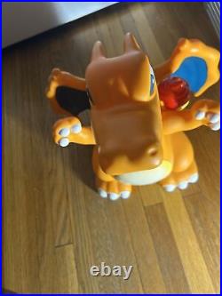 JP Pokemon Tomy Charizard Piggy Bank Coin Big Bank Figure 1997 Vintage Very Rare