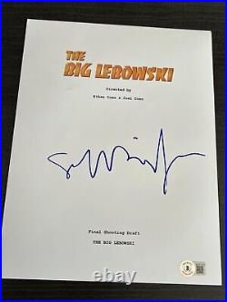 Jeff Bridges Signed Autograph Movie Script Big Lebowski Rare Beckett Bas Coa F