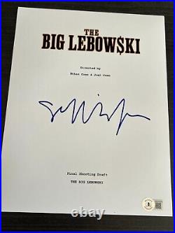 Jeff Bridges Signed Autograph Movie Script Big Lebowski Rare Beckett Bas Coa G