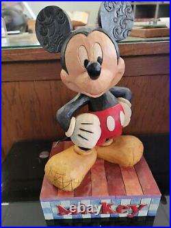 Jim Shore Disney Big Smile, Big Heart rare Mickey Collectible