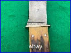 Kabar Stag Pre-war 1923 To 1937 Only, Super Rare Nice Big Knife & Sheath 4