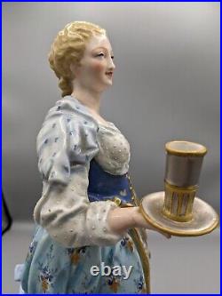 Large Antique Sevres Paul Duboy French Lady Porcelain Figurine 13.5 Marked Rare