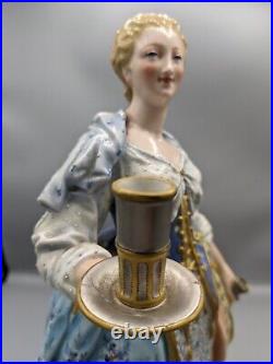 Large Antique Sevres Paul Duboy French Lady Porcelain Figurine 13.5 Marked Rare