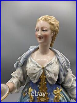 Large Antique Sevres Paul Duboy French Lady Porcelain Figurine 13.5 Marked Rare