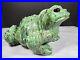Large Arnels Ceramic Frog Toad Vintage Garden Figurine Dripware Melt Paint