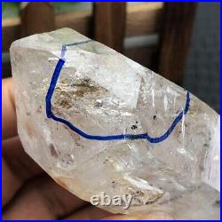 Large Rare TOP Herkimer Diamond Crystal gem tip+big Moving Water Droplet 226g