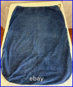 Levi Strauss RARE Vintage Denim Drawstring Bag Laundry Levi Big E Label