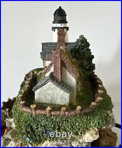 Lighted Lighthouse Waterfall Fountain Collectible Makes Seagull Sounds Rare 12