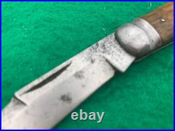 Lockback 1908-1921 WILBERT, (NAPANOCH made) Rare Big 4-3/4 SADDLEHORN Knife