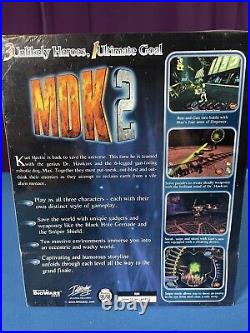 MDK 2 (PC CD-ROM Big Box PC Game) Rare Collectible VINTAGE Authentic NEW SEALED